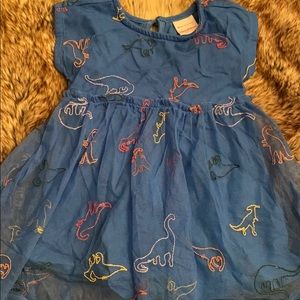 Hanna Andersson girl 18-24 dino embroidered dress